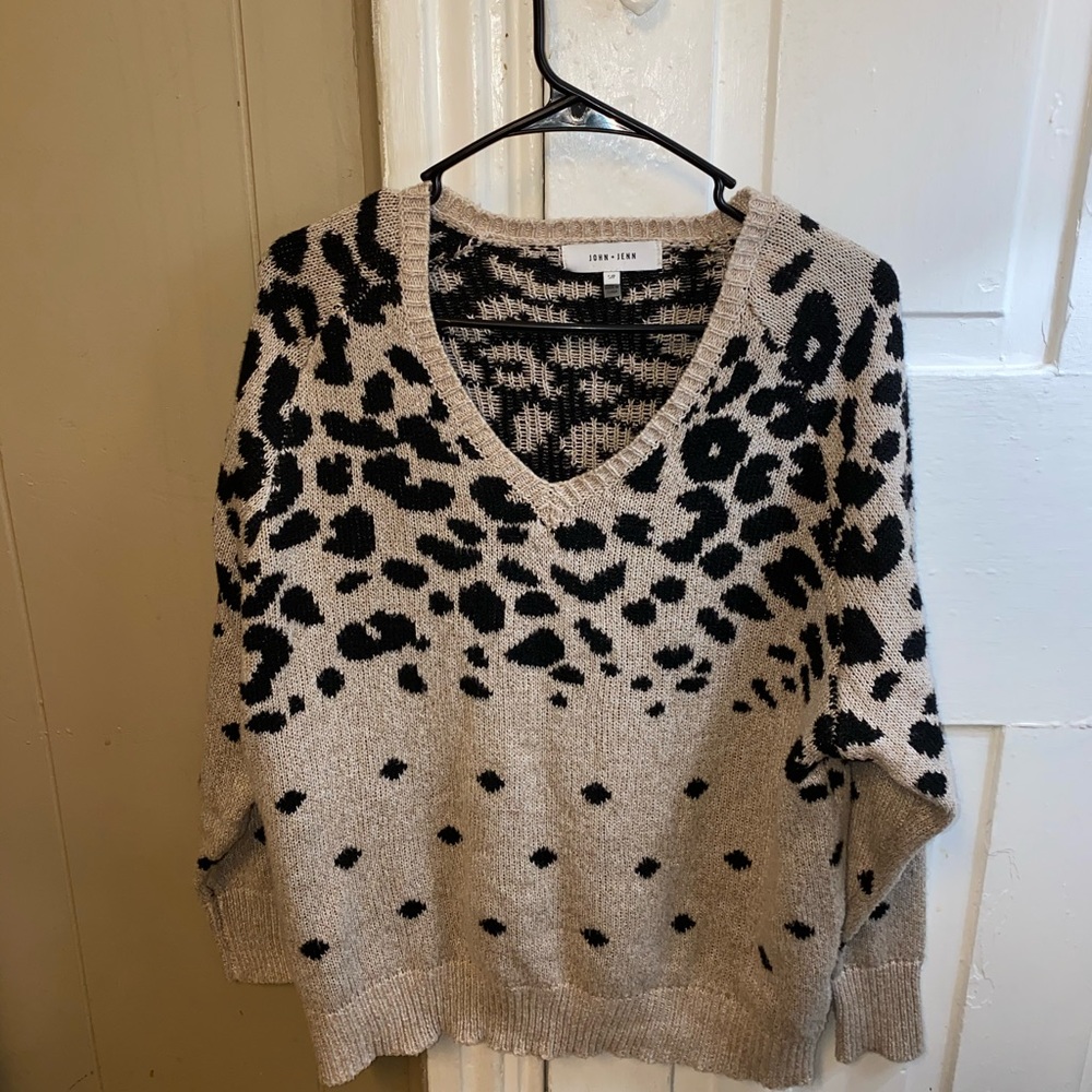 Animal print sweater